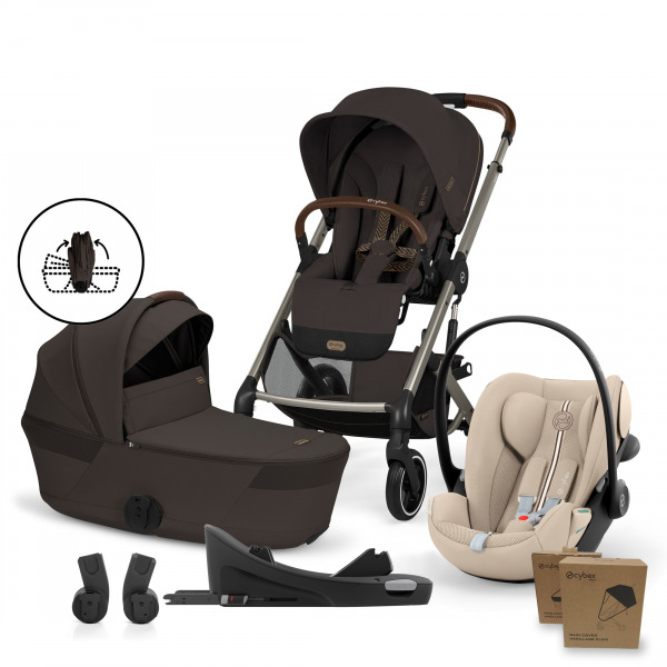 CYBEX Gold Balios 2026 4in1 �sszecsukhat� m�zessel All Weather - Chocolate Brown / Almond Beige